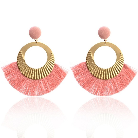 Jewelry - Two Tone Tassel Dangle Earrings